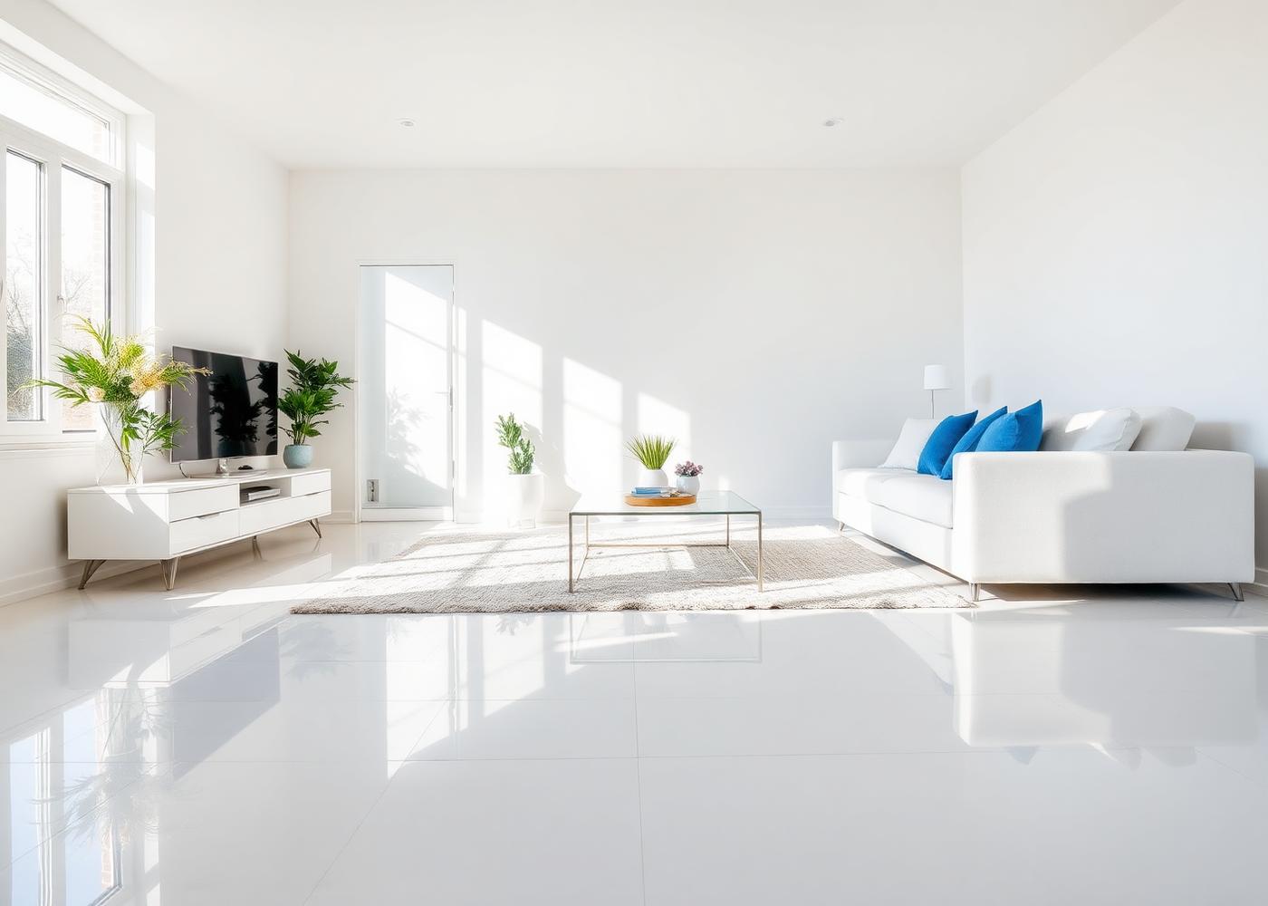 Bright, freshly cleaned interior